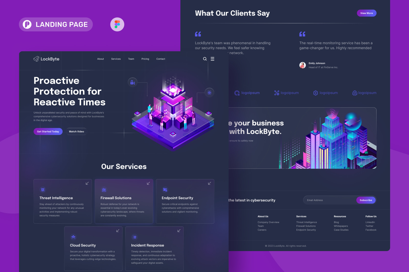 LockByte - Cyber Security Landing Page LockByte - Cyber Security Landing Page