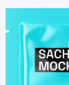 Glossy Square Sachet Mockup