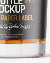 Clear Glass Whiskey Bottle Mockup