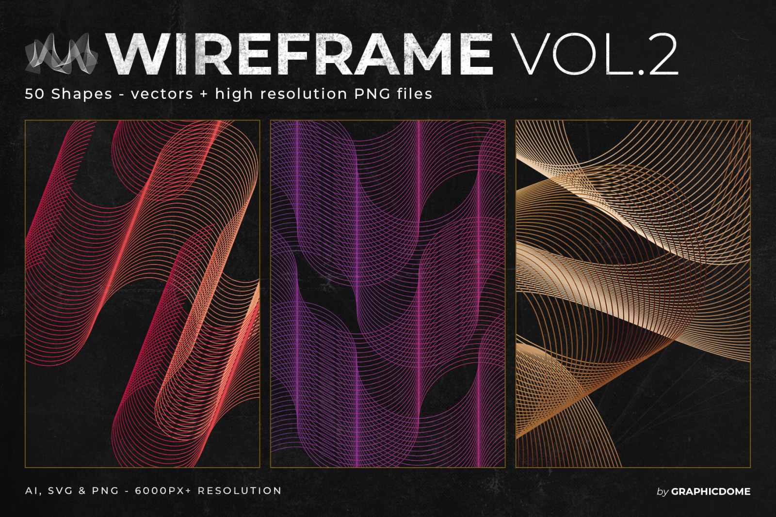 50 Wireframe Shapes Vol.2