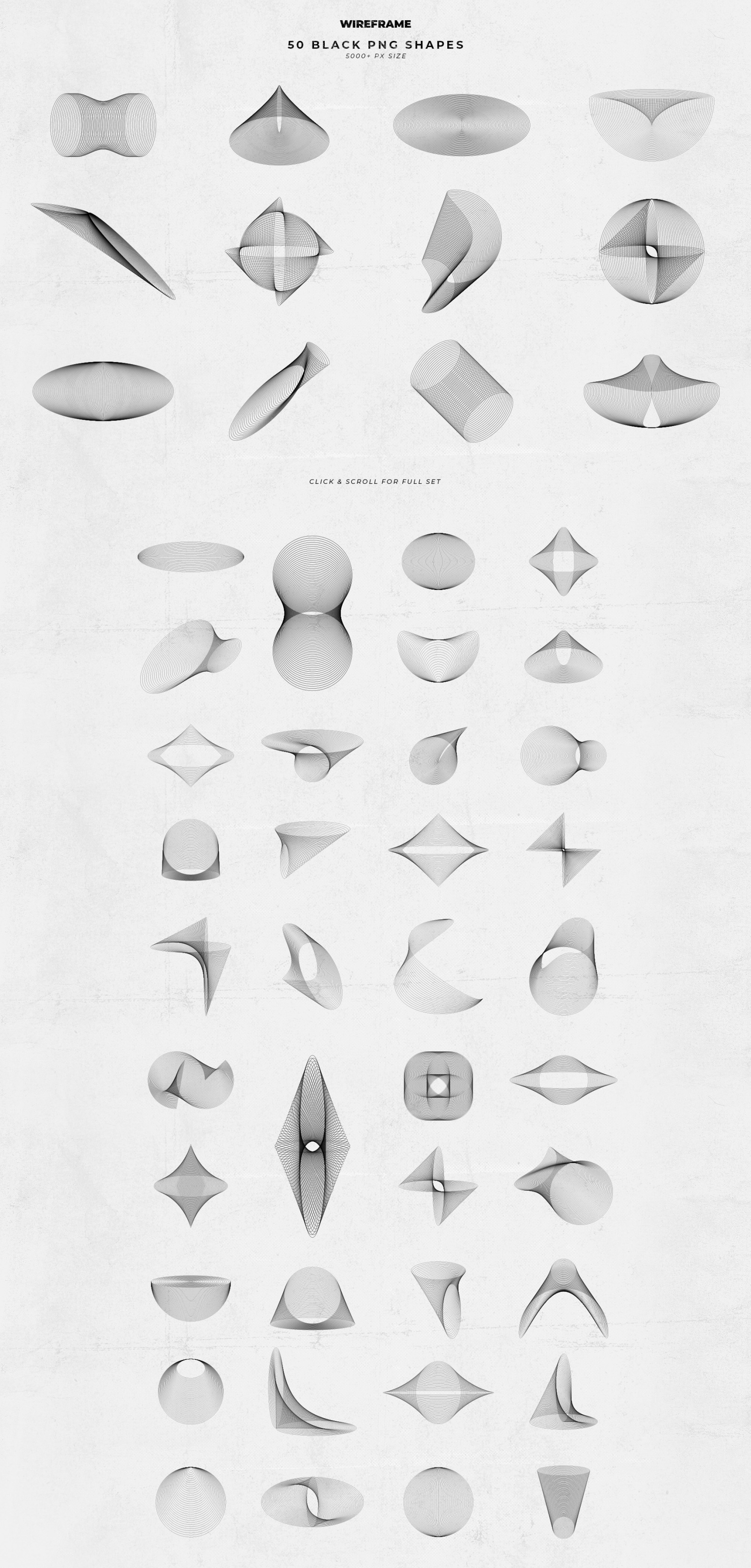 50 Wireframe Shapes Vol.3