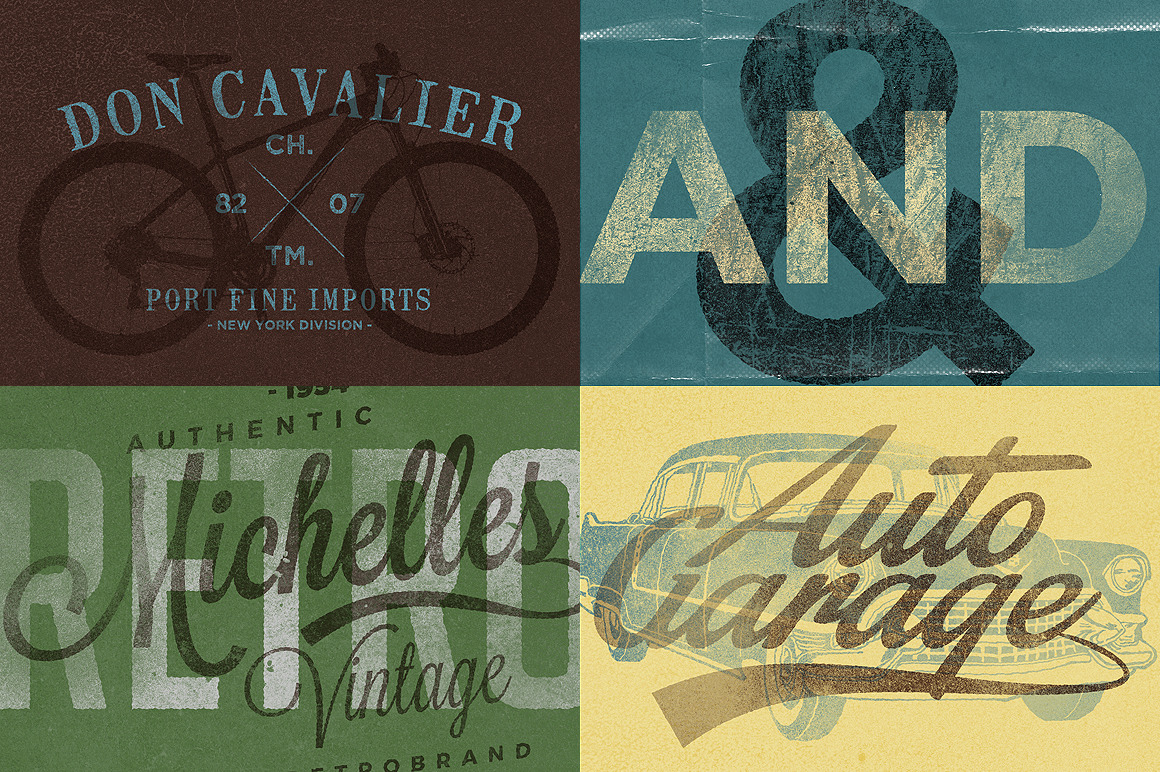 Vintage Letterpress Texture Effects