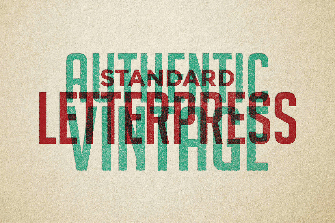 Vintage Letterpress Effects Vol.2