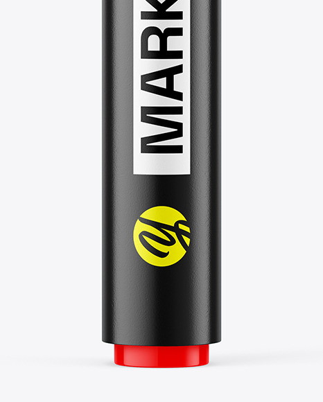 Glossy Permanent Marker Mockup - Free Download Images High Quality PNG