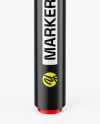 Glossy Permanent Marker Mockup - High Angle Shot View