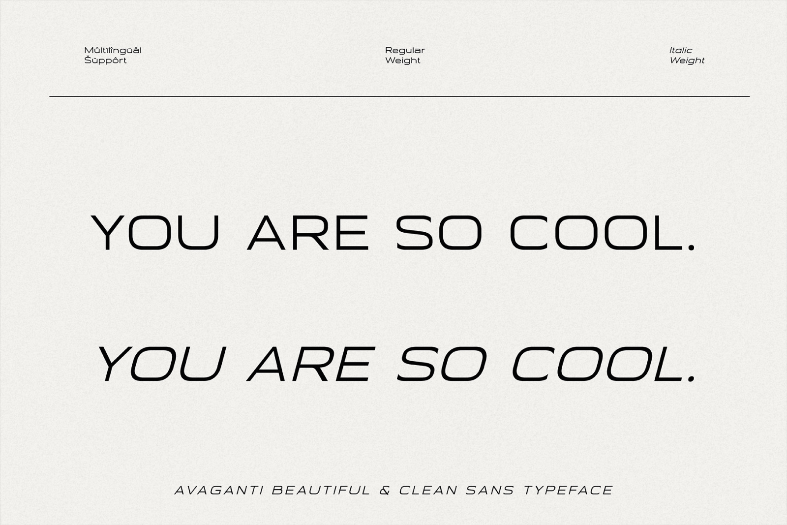 Avaganti - Clean Sans Typeface