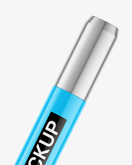 Opened Glossy Permanent Marker Mockup