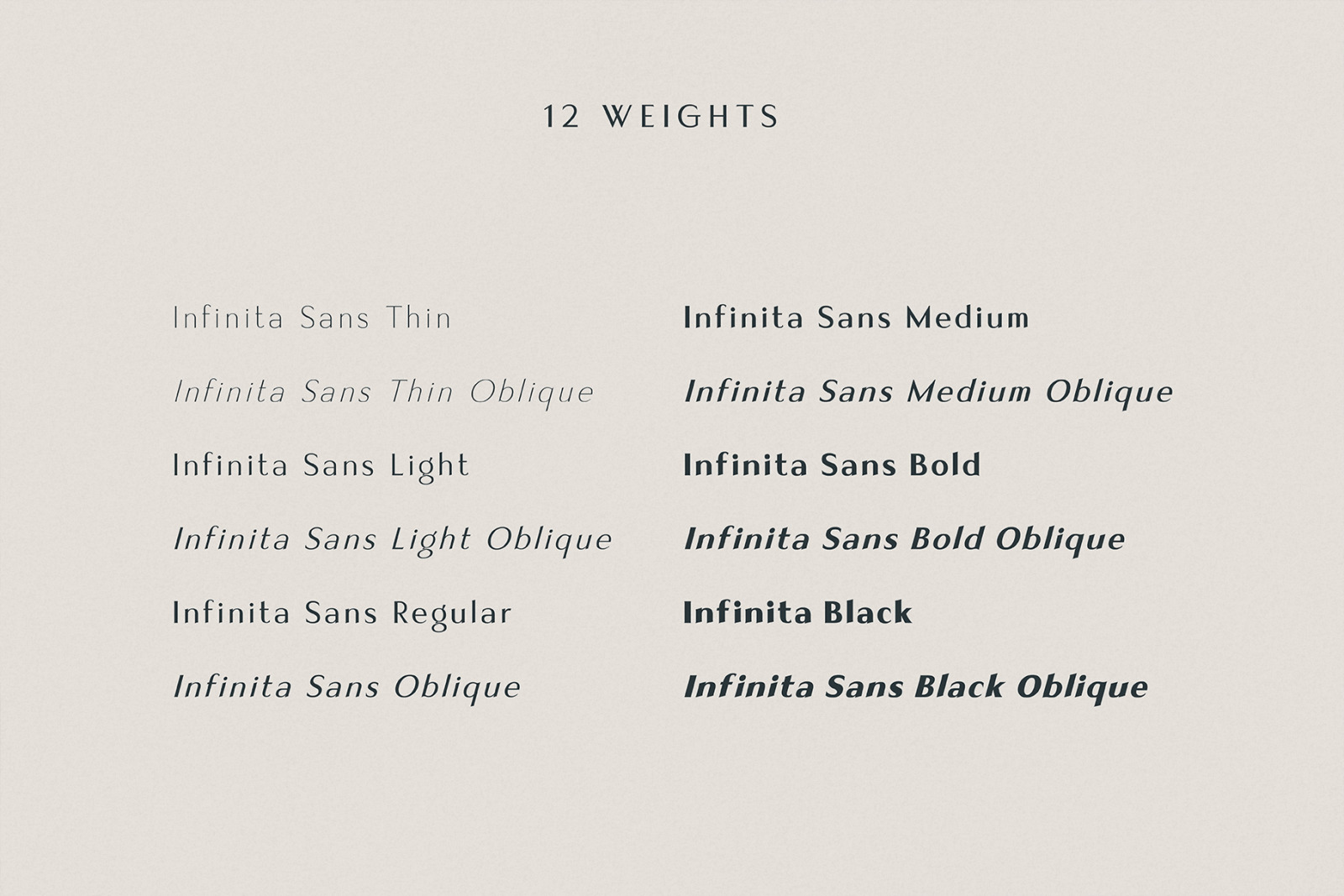 Infinita Sans - Elegant Typeface