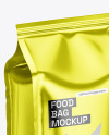 Metallic Food Bag Mockup