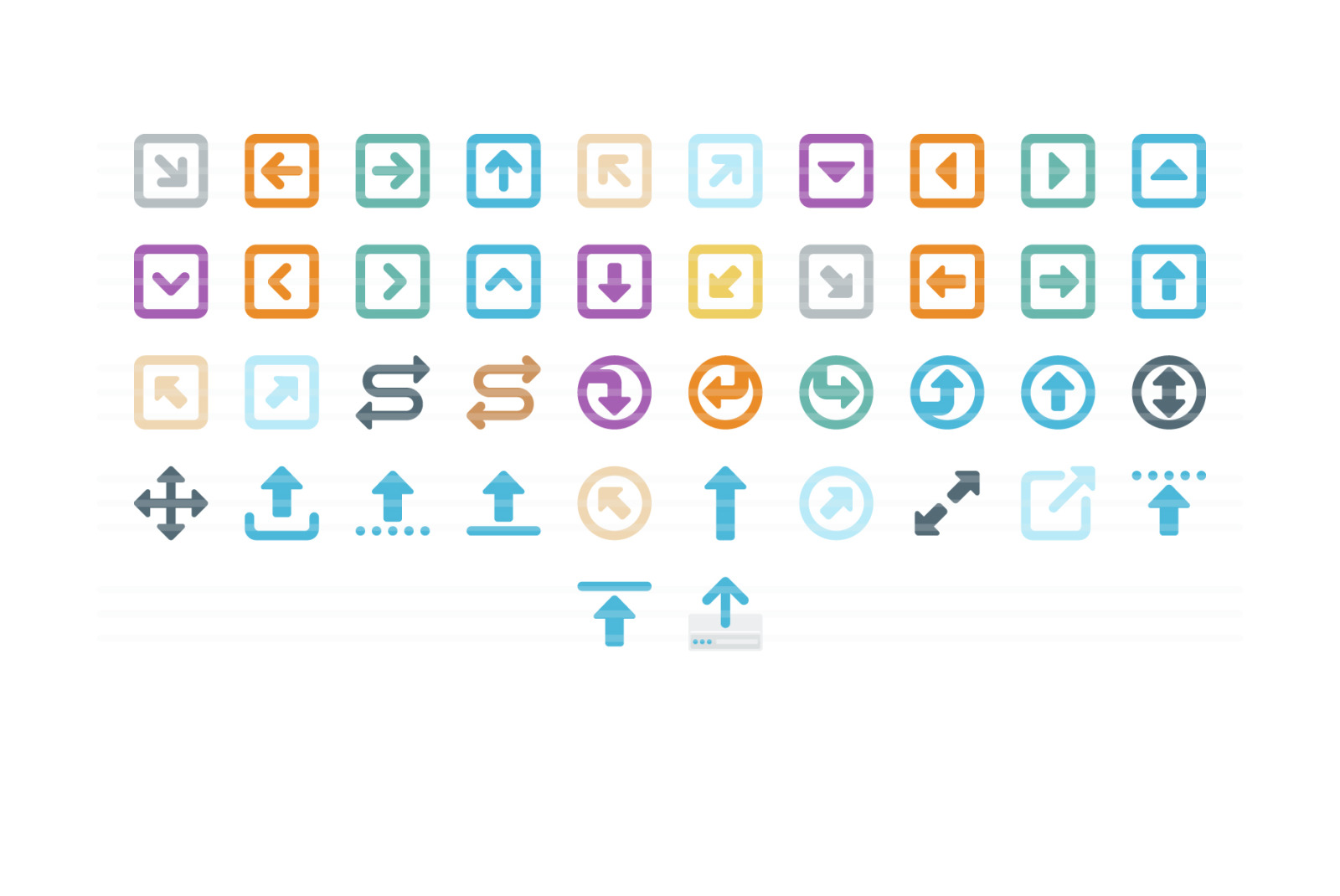 Perfico: Arrows icon set Perfico: Arrows icon set