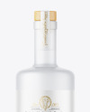 Frosted Glass Vodka Bottle Mockup Frosted Glass Vodka Bottle Mockup