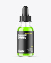 Clear Glass Dropper Bottle Mockup