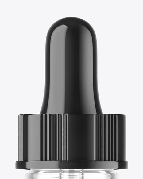 Clear Glass Dropper Bottle Mockup