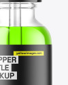 Clear Glass Dropper Bottle Mockup