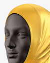 Women's Sport Hijab Mockup - Front Half Side View