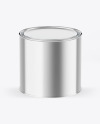 Metallic Tin Can Mockup