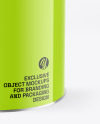Glossy Tin Can Mockup