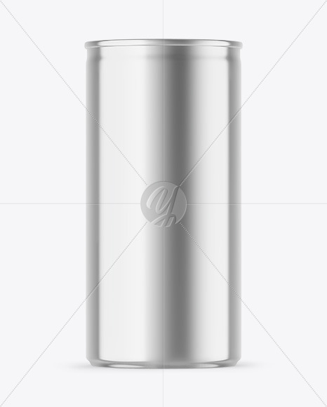 Metallic Drink Can Mockup