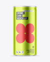 Metallic Drink Can Mockup