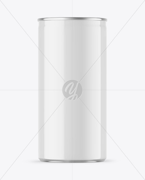 Glossy Drink Can Mockup