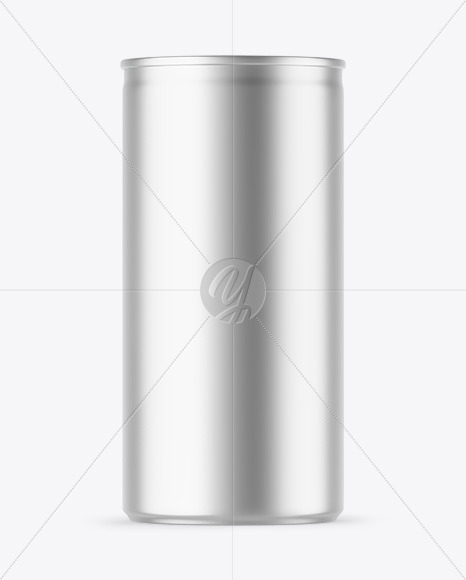 Matte Metallic Drink Can Mockup