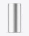 Matte Metallic Drink Can Mockup