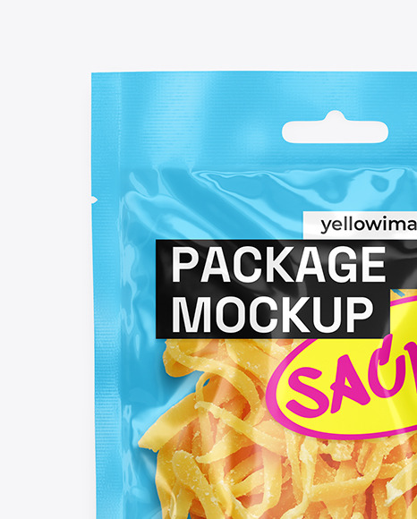 Package with Dried Squid Mockup