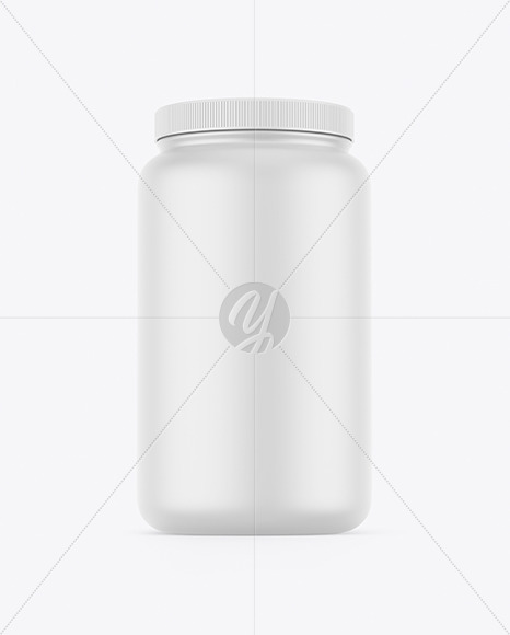 Matte Plastic Jar Mockup