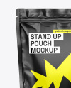 Glossy Stand Up Pouch Mockup