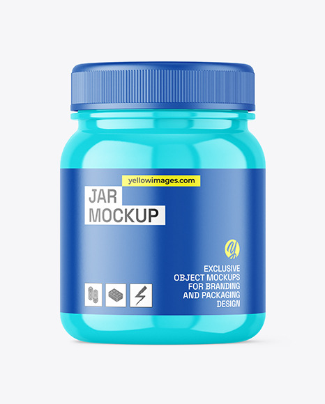 Glossy Jar Mockup