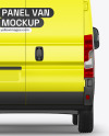 Panel Van Mockup - Back View