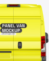 Panel Van Mockup - Back View