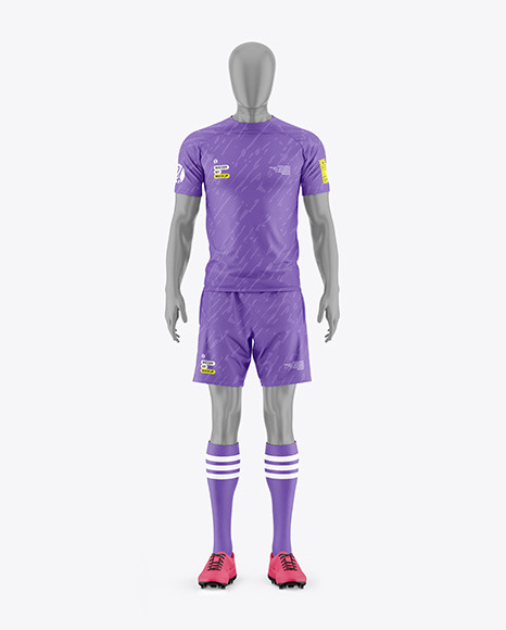 Soccer Kit w/ Mannequin Mockup - Front View