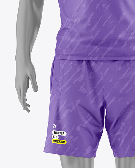 Soccer Kit w/ Mannequin Mockup - Front View