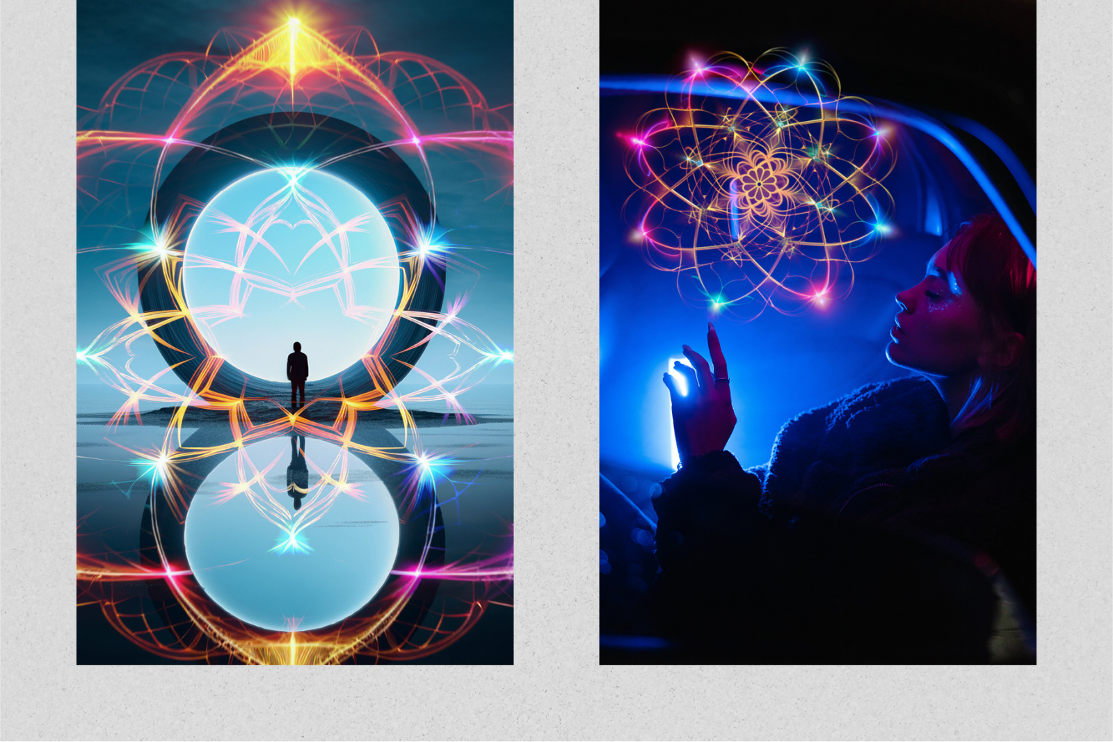 34 Holographic Mandala Effect Photo Overlays 34 Holographic Mandala Effect Photo Overlays