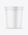 Matte Yougurt Cup Mockup