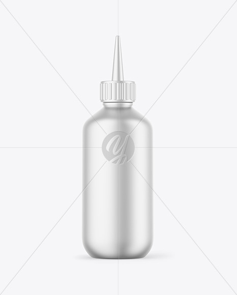 Metallic Applicator Bottle Mockup