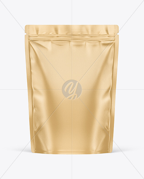 Kraft Paper Stand Up Pouch Mockup