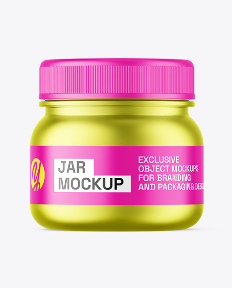 Metallic Jar Mockup - Metallic+jar