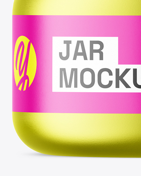 Metallic Jar Mockup