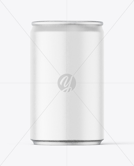 Aluminium Drink Can With Matte Finish Mockup