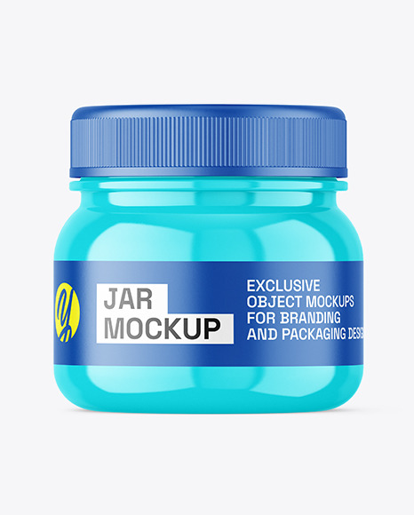 Glossy Jar Mockup - Medicine+nutrition