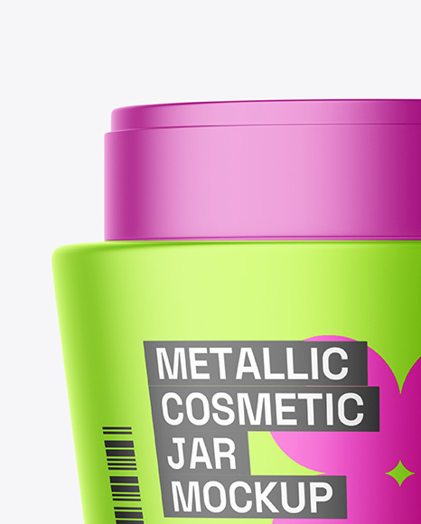 Metallic Jar Mockup