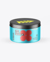 Matte Metallic Tin Can Mockup