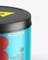 Matte Metallic Tin Can Mockup