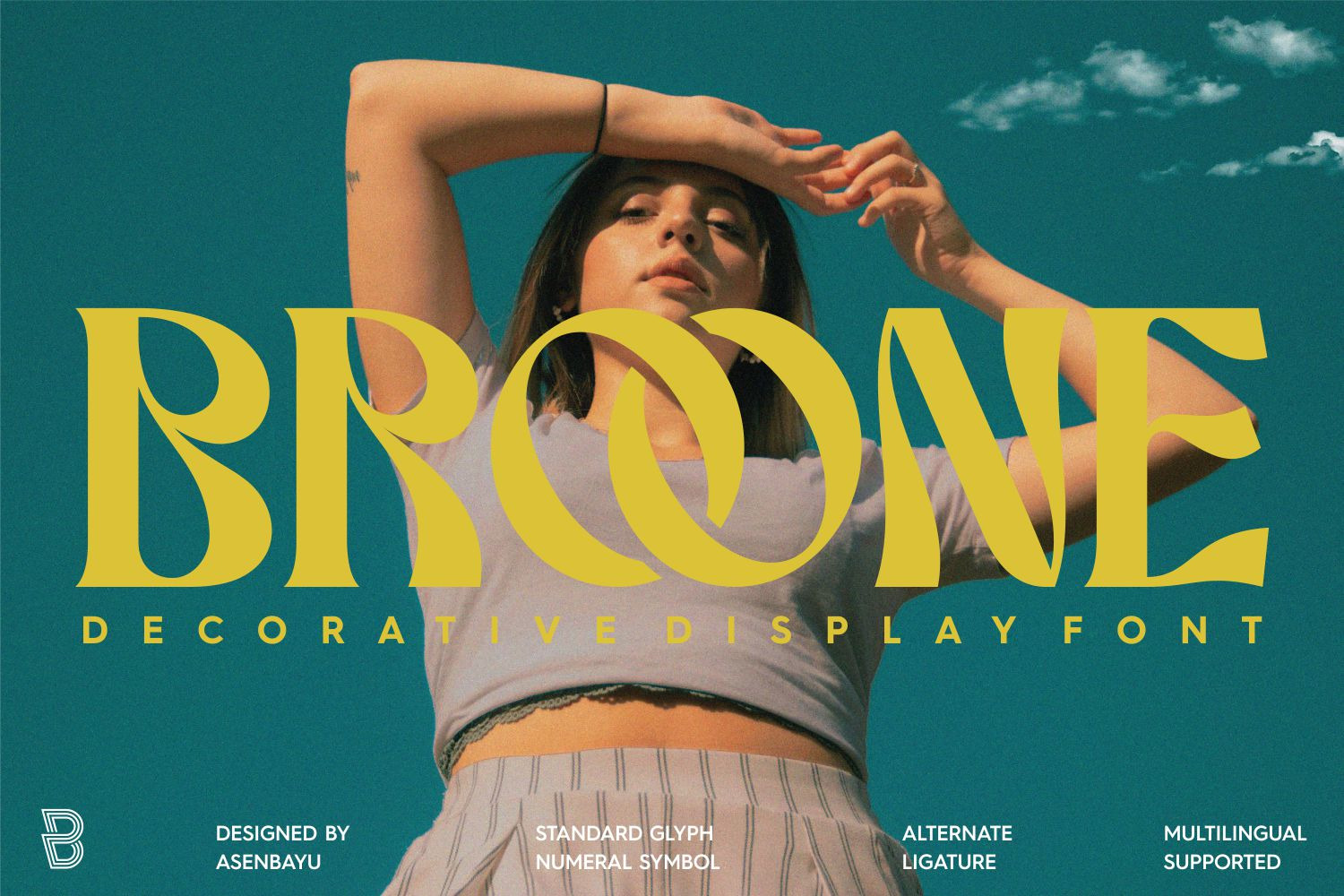 Broone - Decorative Display Font