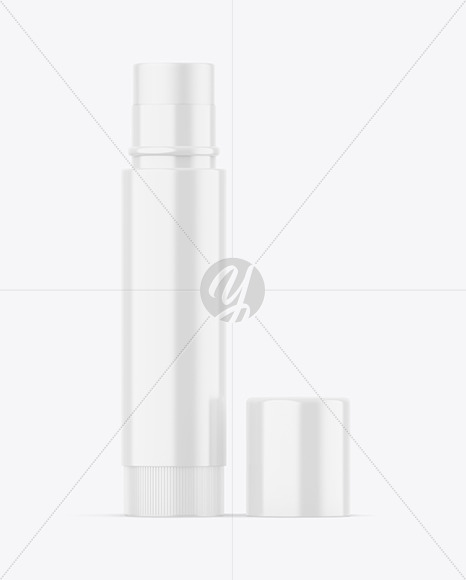 Glossy Lip Balm Tube Mockup