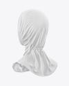 Women's Sport Hijab Mockup - Back Half Side View