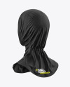 Women's Sport Hijab Mockup - Back Half Side View