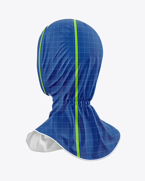 Women's Sport Hijab Mockup - Back Half Side View